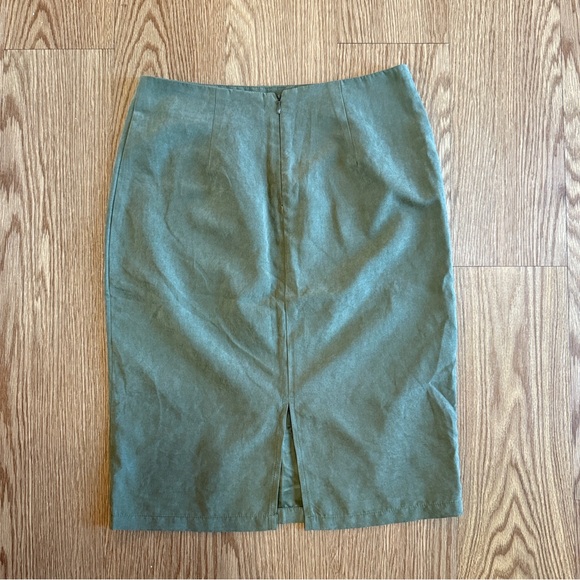SHEIN Pencil Skirt Olive Green Size US 6 - Picture 4 of 6